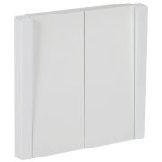 Выключатель проходной 2-кл. СП FORTE&PIANO 10А FP207 бел. IEK FP-V22-0-10-1-K01