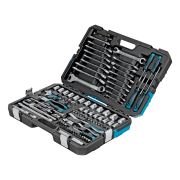 Набор инструментов, 1/4«, 1/2», CrV, 120 зубьев, 101 предмет Gross