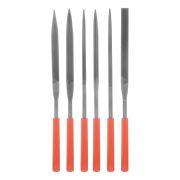 Набор надфилей, 180 х 5 мм, 6 шт, пластиковые рукоятки Matrix