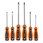 Набор отверток «Point», CrV, двухкомпонентные рукоятки, 6 шт, Sparta
