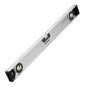 Уровень алюминиевый «Рельс», 600 мм, 3 глазка (1 поворотный) Matrix