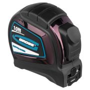 Рулетка «Doppelhaken»,10 м x 25 мм,двухсторонний зацеп,Нейлон,двусторонняя шкала,автоматическая фиксация Gross