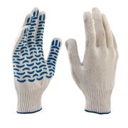 Перчатки х/б, ПВХ покрытие, «Волна», 10 класс