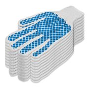 Перчатки х/б, ПВХ покрытие, «Шахматный облив», 5 пар в упаковке, 10 класс