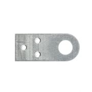 Проушина прямая, 2 мм, 70 х 30 мм, цинк Сибртех