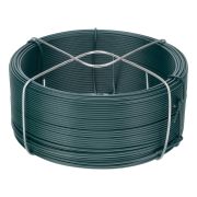 Проволока с ПВХ покрытием, зеленая 1.2 мм, длина 50 м Сибртех