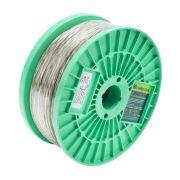 Трос металлополимерный прозрачный ПР-4.0, толщина 4.0 мм, катушка 100 метров Сибртех