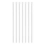 Хомуты, 200 x 4.8 мм, пластиковые, белые, 100 шт Сибртех