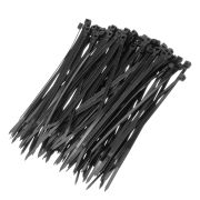 Хомуты, 150 х 3.6 мм, пластиковые, черные, 100 шт Сибртех