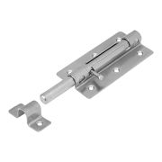 Задвижка дверная ЗД-09, цинк, (Металлист)