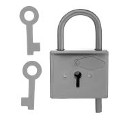 Замок навесной-контрольный, цинк, (Металлист)