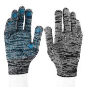 Перчатки х/б, меланж, ПВХ покрытие, «Точка», 10 класс