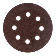 Круг абразивный на ворсовой подложке под «липучку», перфорированный, P 40, 125 мм, 5 шт Сибртех