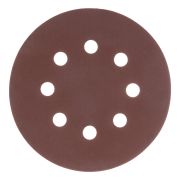 Круг абразивный на ворсовой подложке под «липучку», перфорированный, P 320, 125 мм, 5 шт Matrix