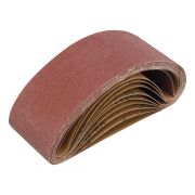 Лента абразивная бесконечная, P 80, 75 х 457 мм, 10 шт Matrix