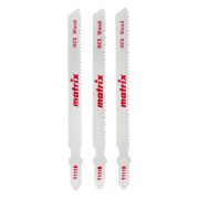 Полотна для электролобзика  по дереву, 3 шт, T111B, 75 x 2 мм, HCS Matrix