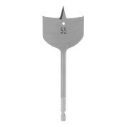 Сверло по дереву перовое, 55 мм, шестигранный хвостовик Matrix