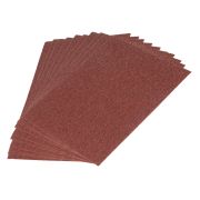 Шлифлист на тканевой основе, зернистость № 50, 240 х 170 мм, 10 шт, водостойкий, «БАЗ»