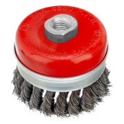 Щетка для УШМ Heavy Duty, 80 мм, М14, «чашка», крученая проволока 0.5 мм Matrix