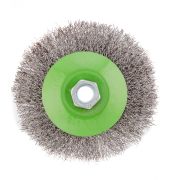 Щетка для УШМ, 115 мм, М14, «тарелка», витая проволока 0.3 мм Сибртех