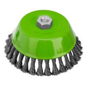 Щетка для УШМ, 150 мм, М14, «чашка», крученая проволока 0.5 мм Сибртех