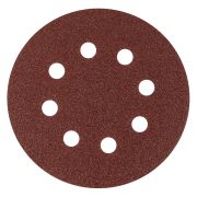 Круг абразивный на ворсовой подложке под «липучку», перфорированный, P 60, 125 мм, 5 шт Matrix