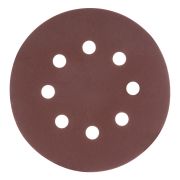 Круг абразивный на ворсовой подложке под «липучку», перфорированный, P 280, 125 мм, 5 шт Matrix