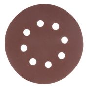 Круг абразивный на ворсовой подложке под «липучку», перфорированный, P 400, 125 мм, 5 шт Matrix