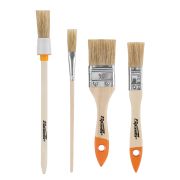 Набор кистей, 4 шт, плоские 3/4«, 1/5» круглые №1, №2 Sparta