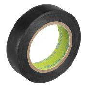 Изолента ПВХ, 15 мм х 10 м, черная Сибртех