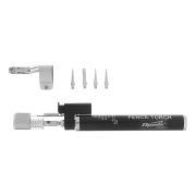 Горелка газовая, тип «Карандаш» c пьезоподжигом + 4 насадки для пайки, 200 мм Sparta