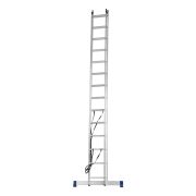 Лестница, 2 х 14 ступеней, алюминиевая, двухсекционная, Сибртех