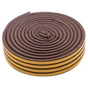 Уплотнитель резиновый, 12 м, профиль «D», коричневый Сибртех