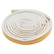 Уплотнитель резиновый, 6 м, профиль «D», белый Сибртех