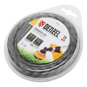 Леска для триммера двухкомпонентная эллипс, 2,7мм х 15м, блистер EXTRA CORD,  Denzel