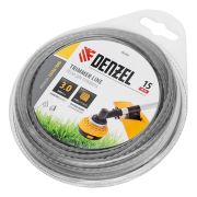 Леска для триммера двухкомпонентная зубчатый квадрат, 3,0мм х 15м, блистер EXTRA CORD Denzel