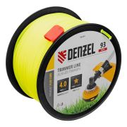 Леска для триммера звезда, 4,0мм х 93м, на DIN катушке FLEX CORD Denzel