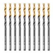 Сверло по металлу, 3,8 мм, HSS-Tin, Golden Tip, 10 шт. Denzel