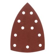 Треугольник абразивный на ворc. подложке под «липучку», перф., P 180, 150х150х100 мм, 5 шт. Denzel