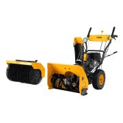 Гибридная снегоуборочная машина с функц. подметания SWB-600, 212 сс, руч. старт, 2 насадки Denzel