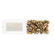 Заклепки резьбовые, стальные, оцинкованные, М6, пластиковый кейс, 70 шт. Denzel