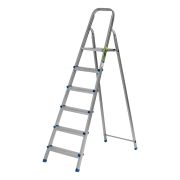 Стремянка, 6 ступеней, стальная, оцинкованная Сибртех