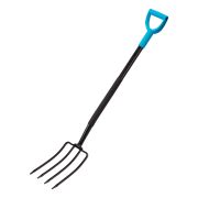 Вилы 4-х рогие, садово-огородные, 180х280х1200 мм, цельнометаллические, кованые, LUXE Palisad