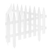 Забор декоративный 36х300 см, белый, Palisad