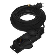 Удлинитель-шнур силовой Top Series, КГТТ, 20м, 3 розетки, 3 x 1,5 мм Denzel