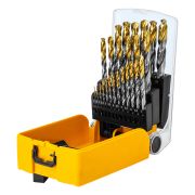 Набор сверл по металлу, 1-13 мм, Р6М5-TiN, Golden Tip, 25 шт Denzel