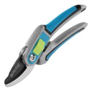 Секатор прямого реза, 215 мм, регулировка захвата, трехкомпонентные рукоятки, LUXE Palisad