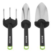 Набор садового инструмента, стальной, полипропиленовые рукоятки, 3 предмета, BASE Palisad