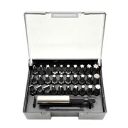 Felo Набор бит SL/PH/PZ/Hex/Tx 30 шт и битодержатель в кейсе 02013116