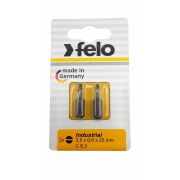Felo Бита Плоская шлицевая 3,5X0,6X25, серия Industrial, 2шт в блистере 02031036